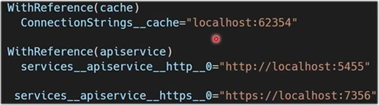 Container injection string example