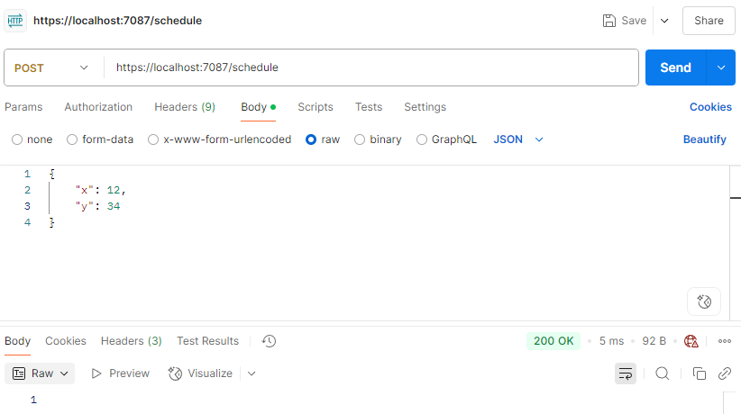 Programmatically calling the endpoint