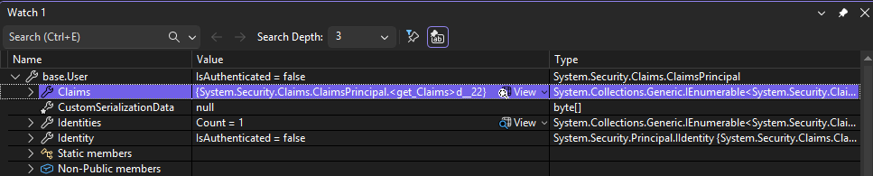 User Principal Structure